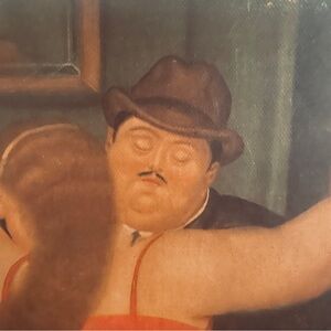 Vintage Fernando Botero Canvas Painting